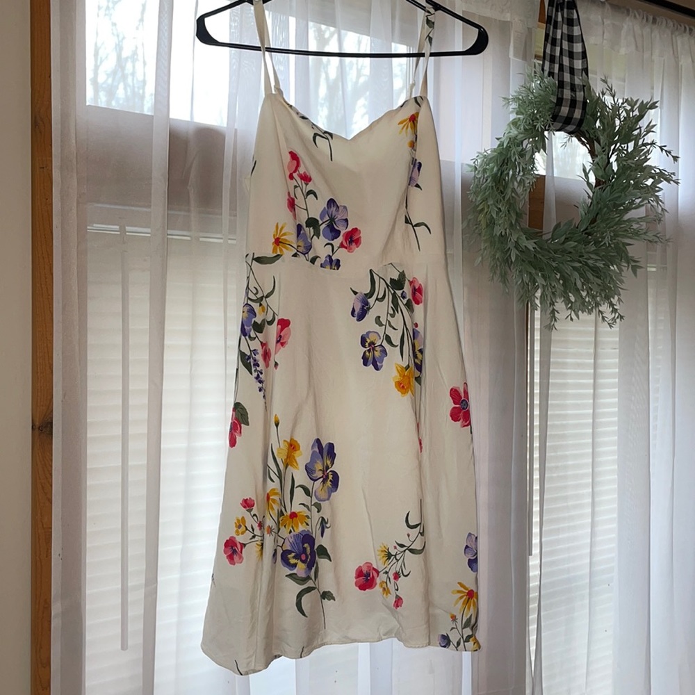 White floral cami dress from Old Navy